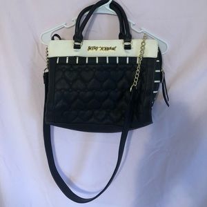 Betray Johnson satchel white and black